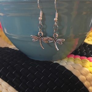 Handmade dragonfly earrings